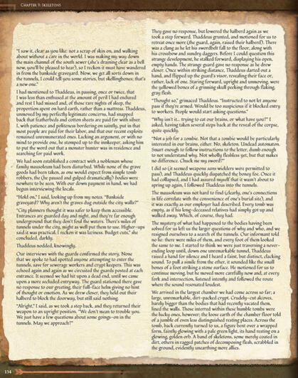 Writing on a parchment background